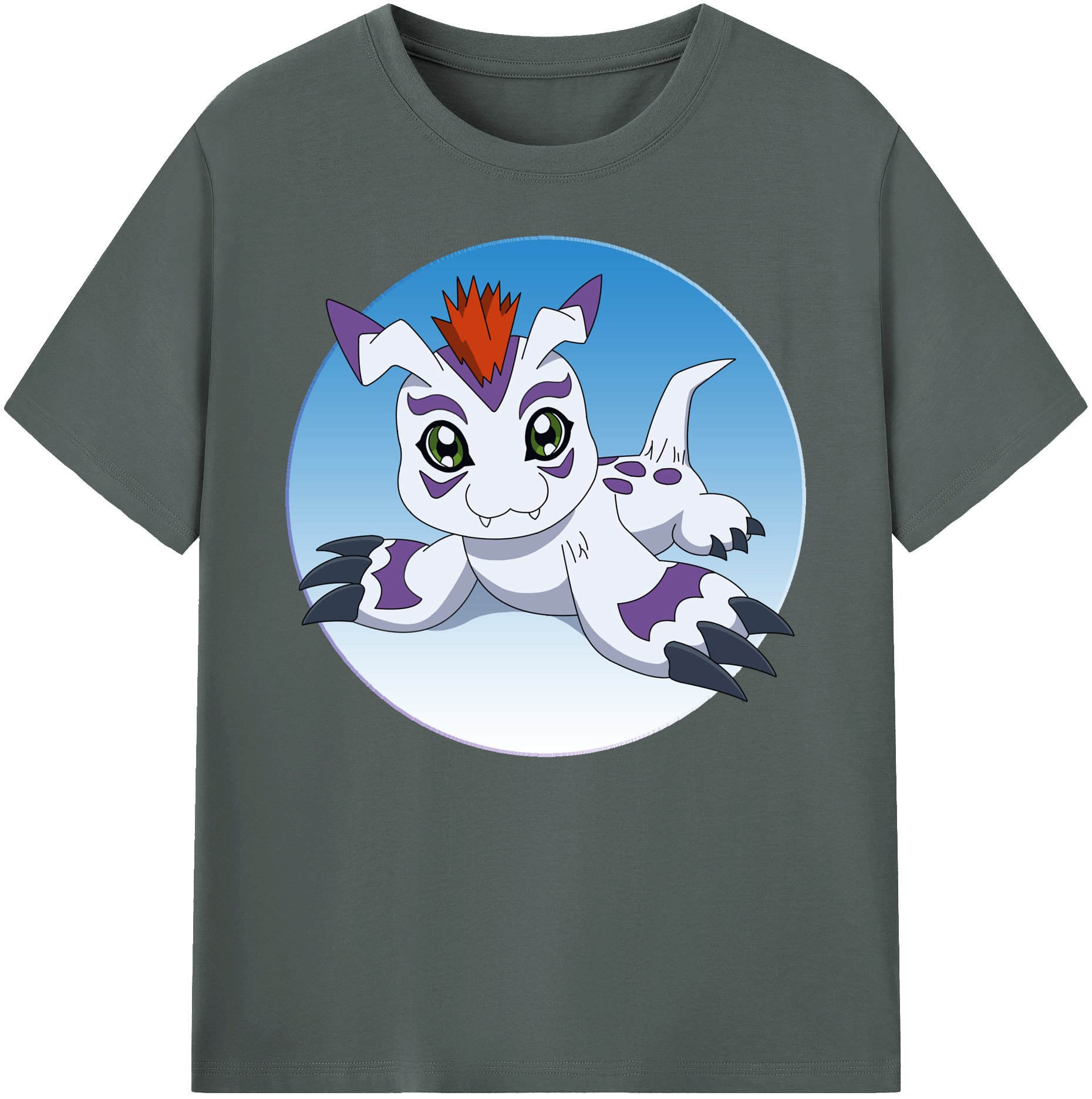 （画像用） Digimon デジタルモンスター/デジモン 綿100％ メンズ半袖Tシャツ｜肌触りやわらか＆通気性